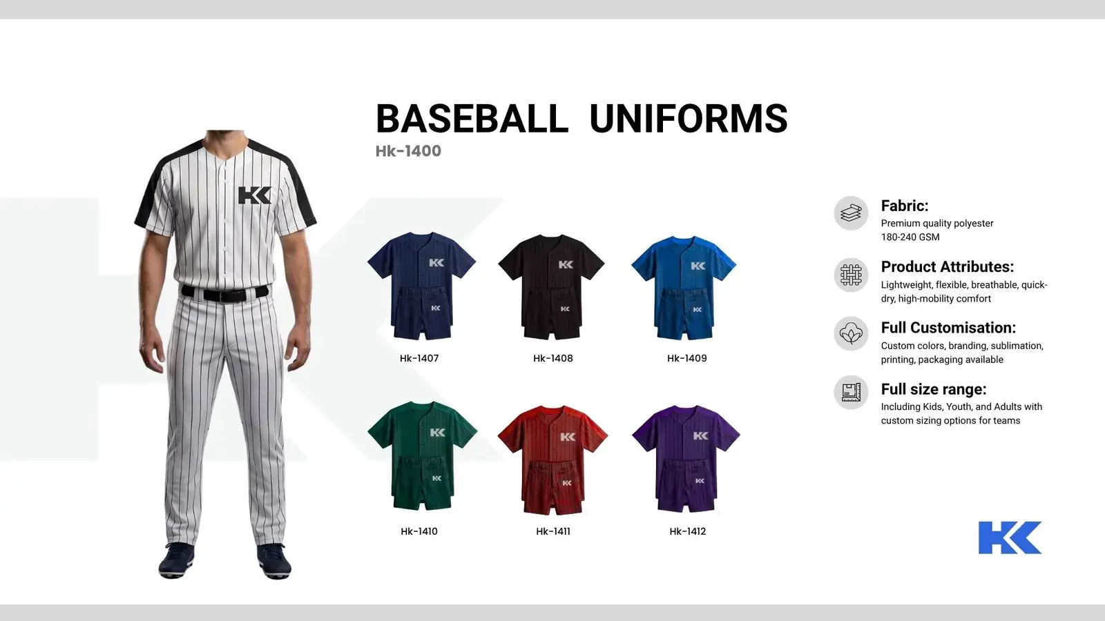 Baseball & softball uniforms, catalogue page 2