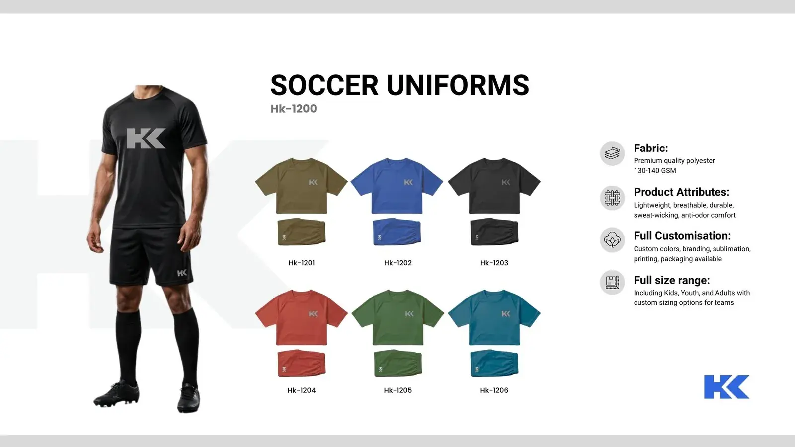 Football (soccer) kits, catalogue page 1
