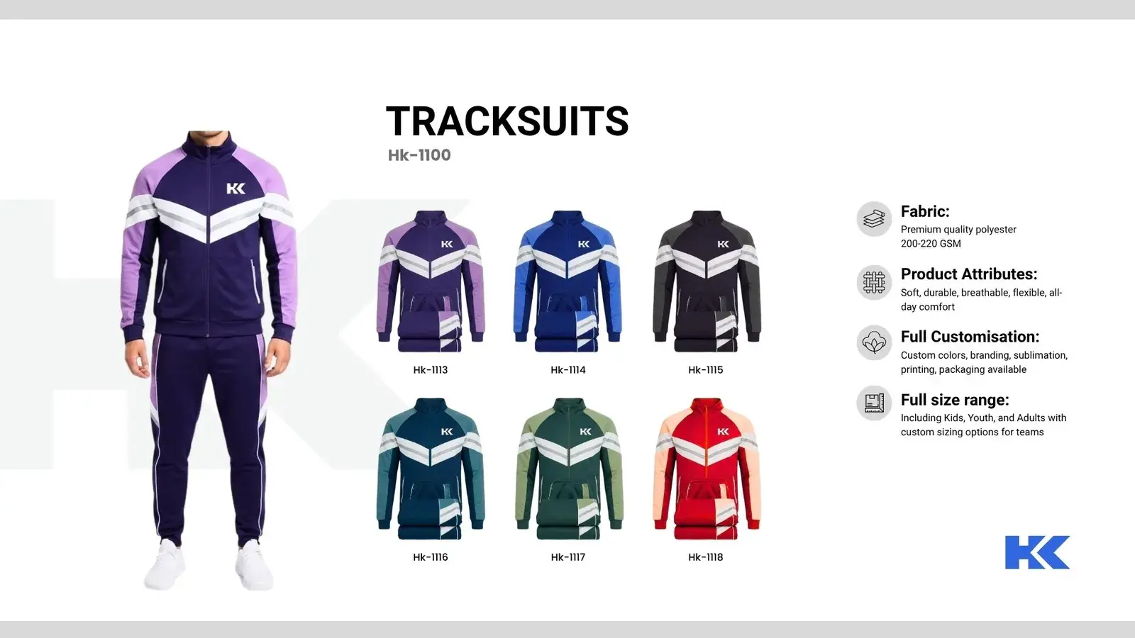 Tracksuits, catalogue page 2