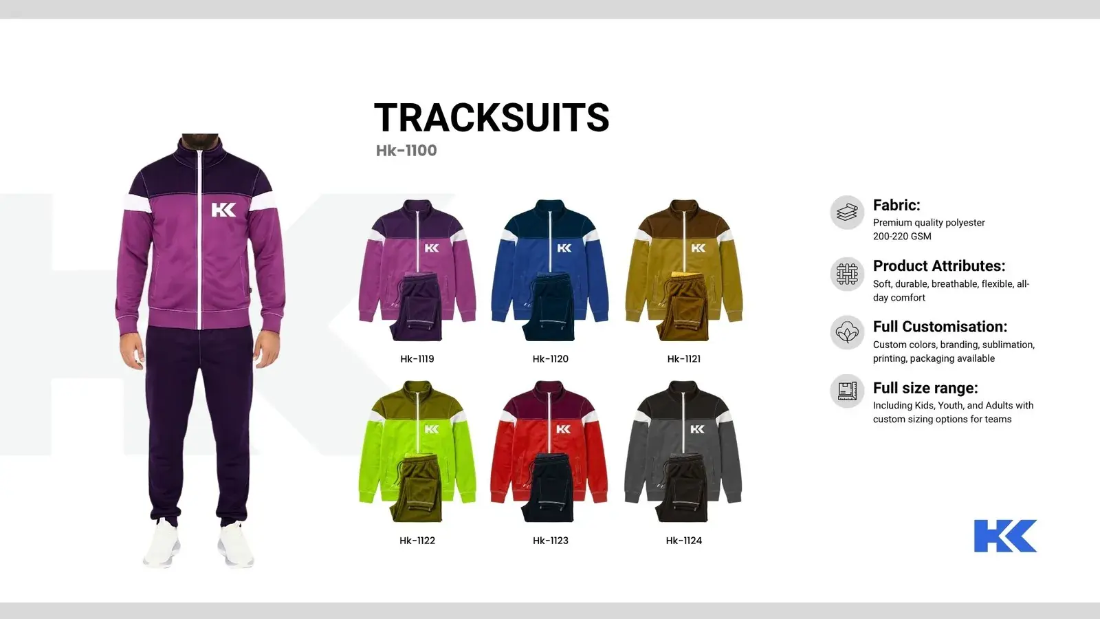 Tracksuits, catalogue page 3