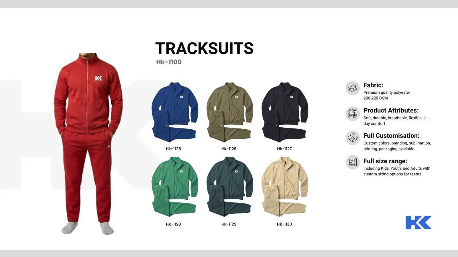 Tracksuits, catalogue page 4