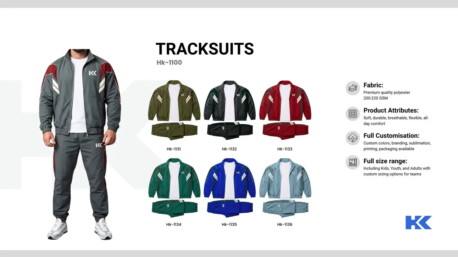 Tracksuits, catalogue page 5
