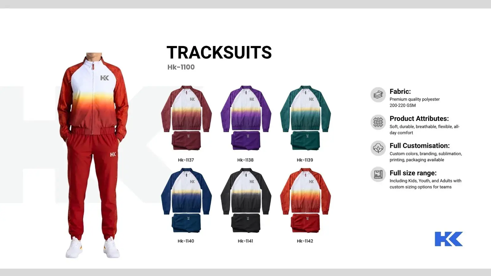 Tracksuits, catalogue page 6