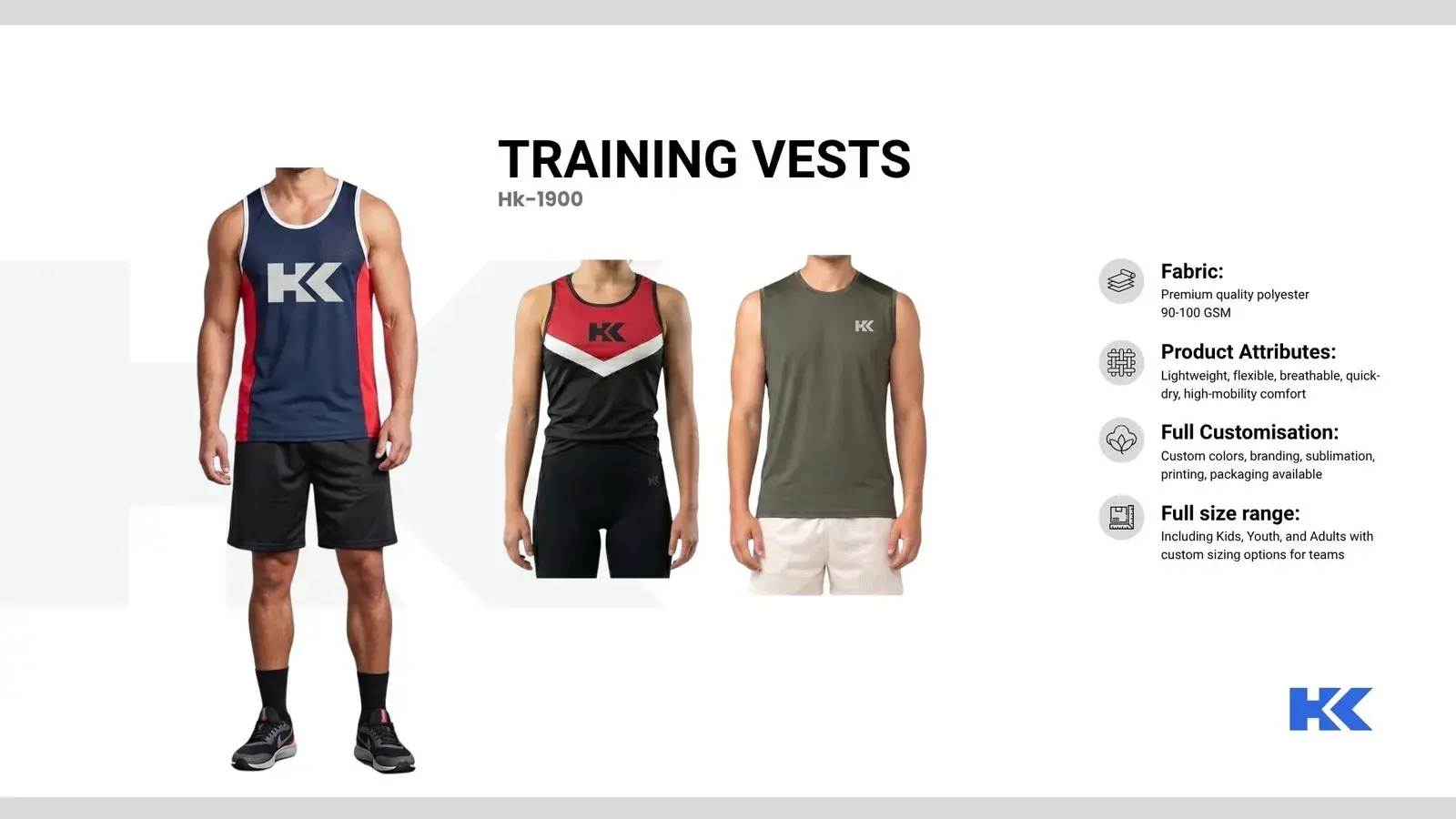 Training bibs & singlets, catalogue page 2