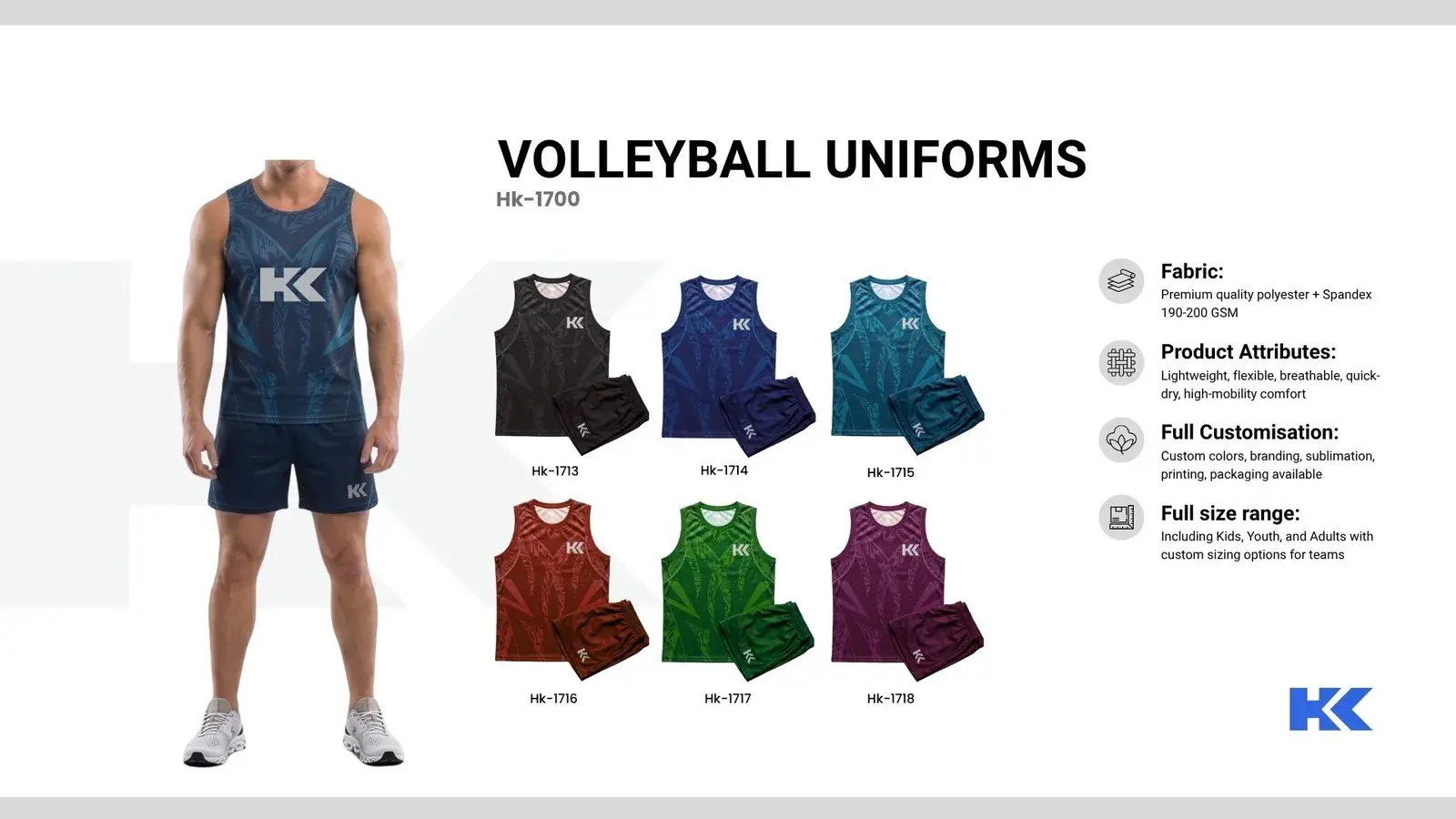 Volleyball uniforms, catalogue page 3